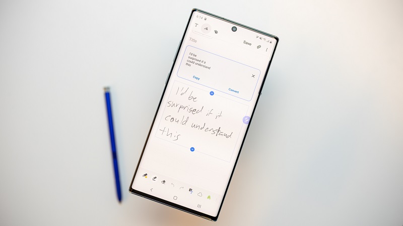 Tính năng chuyển chữ viết tay thành văn bản trên Galaxy Note 10