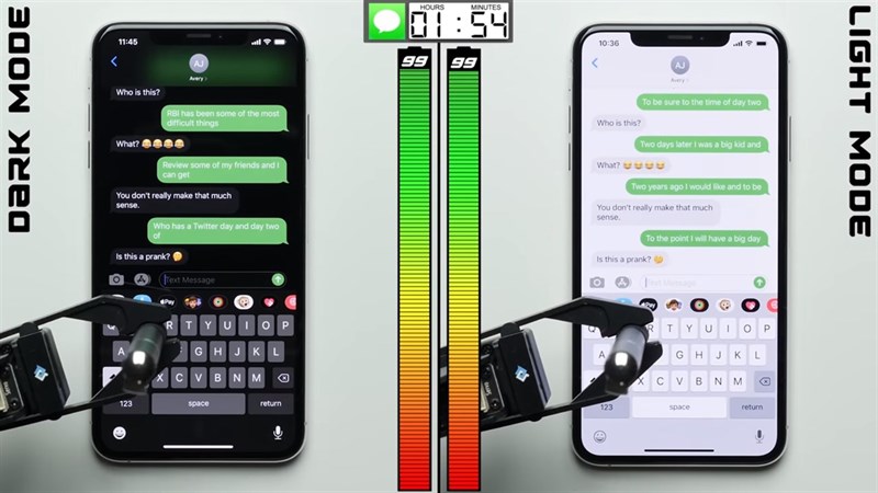 iPhone với màn hình OLED được cải thiện thời lượng pin tới 30% khi dùng chế độ Dark Mode