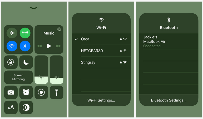 Control center Control center