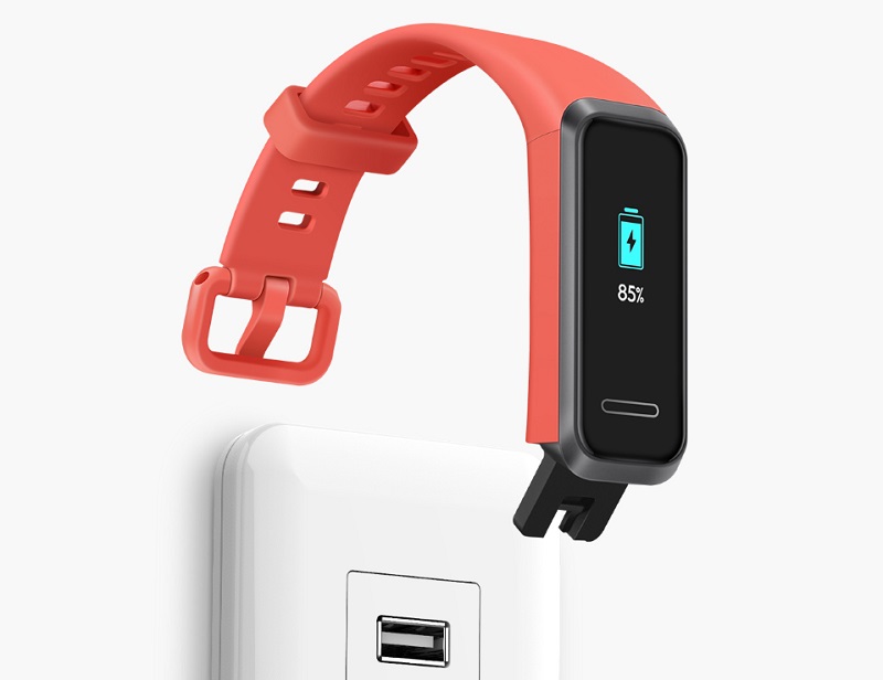 Huawei Band 4 sạc thông qua cổng USB Huawei Band 4 sạc thông qua cổng USB