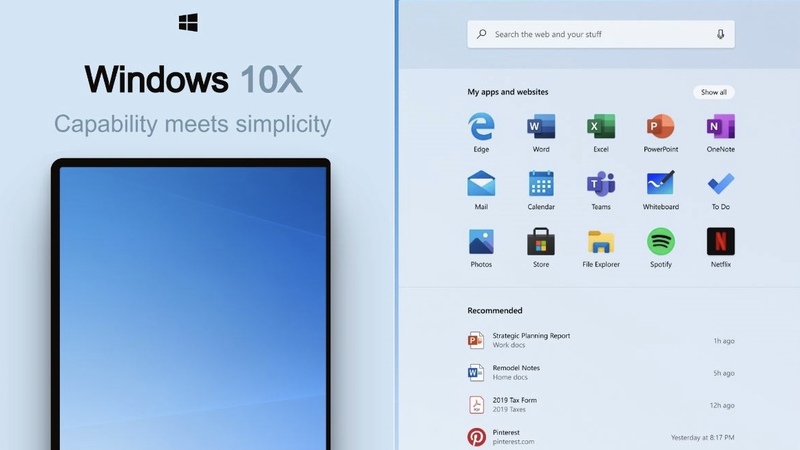 Windows 10X Windows 10X