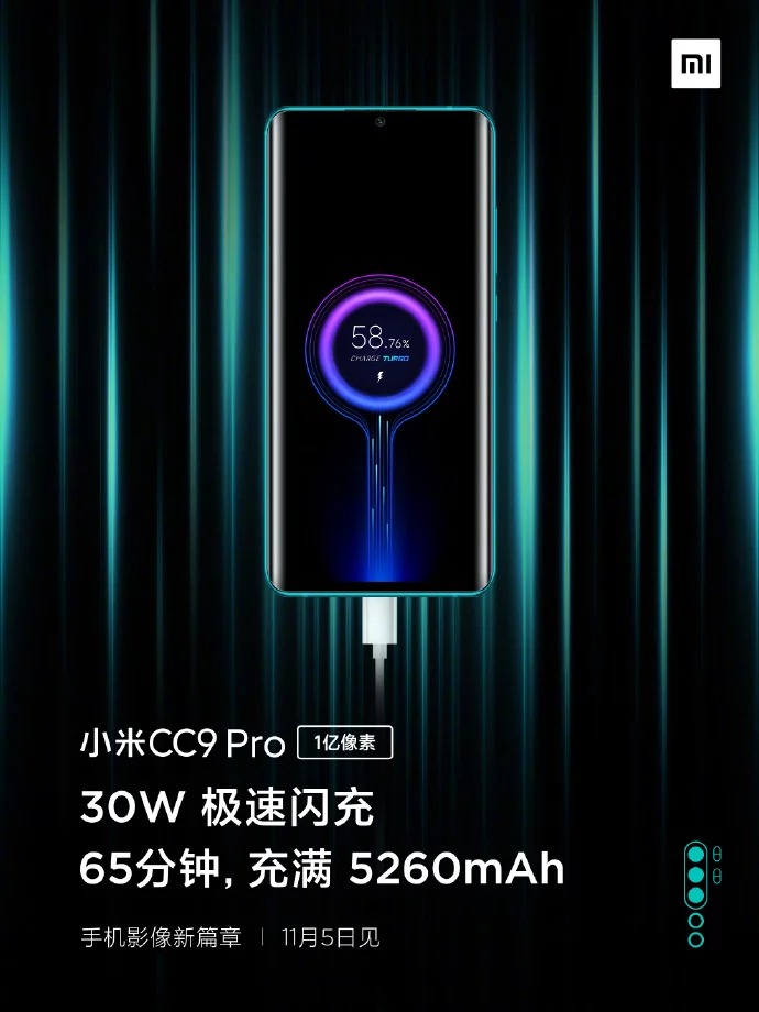 Công nghệ sạc nhanh 30W trong 30 phút có thể nạp được 58% pin, 68 để sạc đầy
