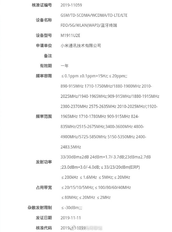 Thông tin về băng tần mạng của K30 được tiết lộ bởi NRA Thông tin về băng tần mạng của K30 được tiết lộ bởi NRA