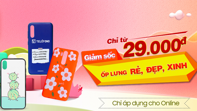 Ốp lưng siêu rẻ có giá từ 29.000 đồng Ốp lưng siêu rẻ có giá từ 29.000 đồng