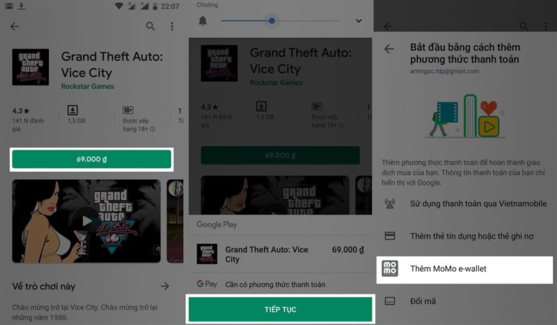 Cách mua ứng dụng trên Google Play