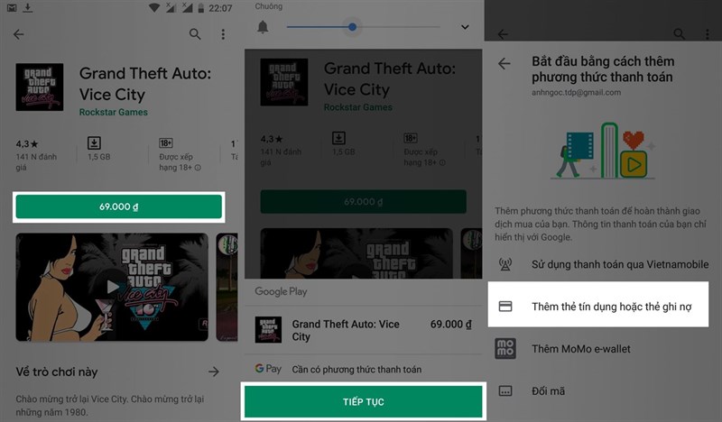 Cách mua ứng dụng trên Google Play