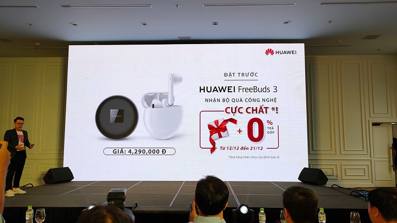 Huawei trình làng tai nghe chống ồn FreeBuds 3