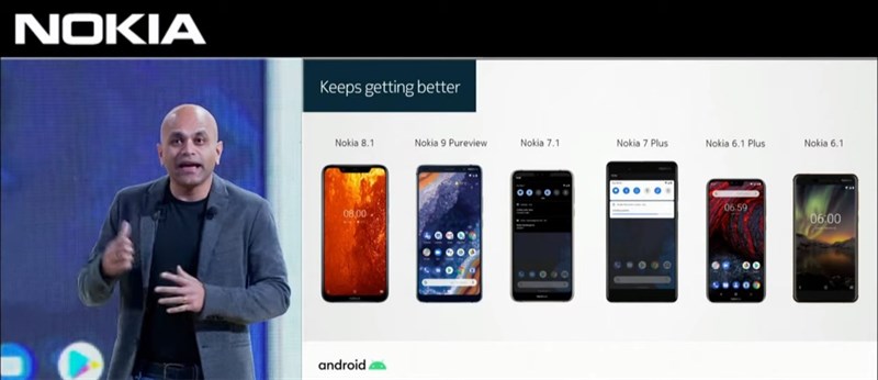 Pranav Shroff - Tổng giám đốc toàn cầu của HMD Global đã tuyên bố trên sân khấu rằng Nokia 7.1 sẽ được cập nhật lên Android 10 vào đầu tuần tới Pranav Shroff - Tổng giám đốc toàn cầu của HMD Global đã tuyên bố trên sân khấu rằng Nokia 7.1 sẽ được cập nhật lên Android 10 vào đầu tuần tới