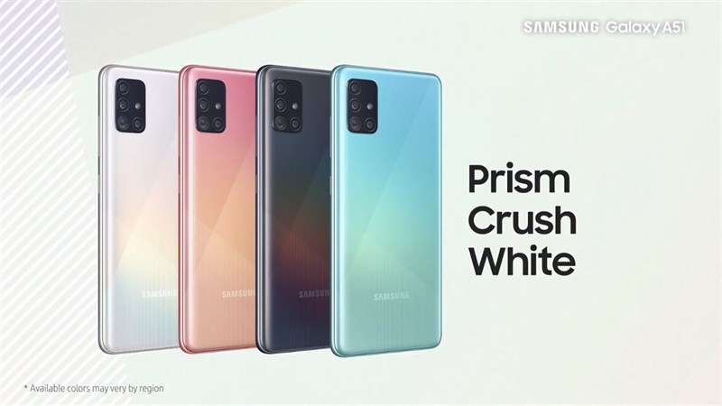 Galaxy A51 có 4 màu