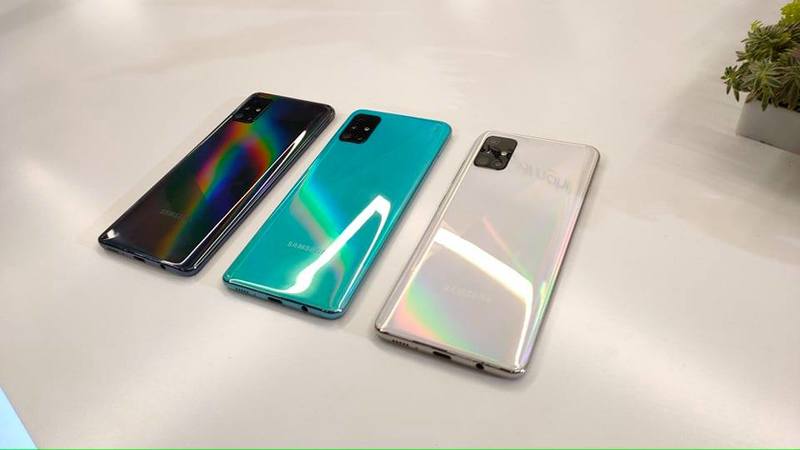 Các phiên bản màu sắc của Galaxy A51 Các phiên bản màu sắc của Galaxy A51