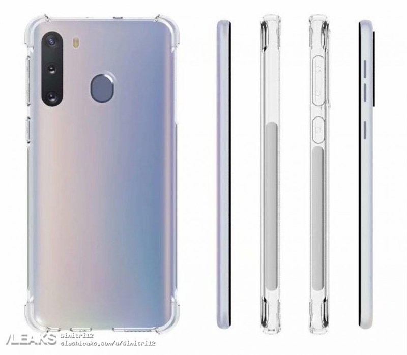 Samsung Galaxy A21 lộ ảnh render ở nhiều góc cạnh: Màn hình Infinity-V, 3 camera sau Samsung Galaxy A21 lộ ảnh render ở nhiều góc cạnh: Màn hình Infinity-V, 3 camera sau