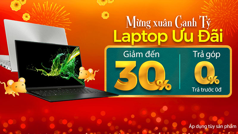 Khuyến mãi laptop Tết 2020