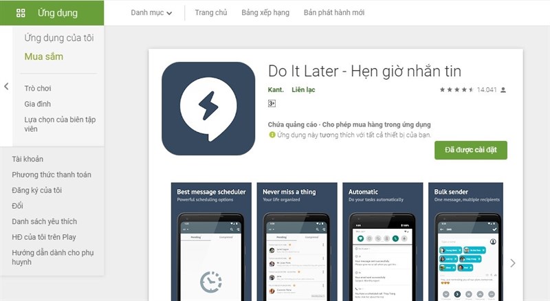 Do It Later: hẹn giờ gửi tin nhắn Do It Later: hẹn giờ gửi tin nhắn