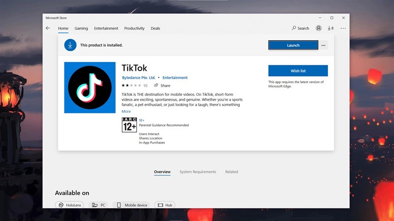 TikTok cho máy tính TikTok cho máy tính