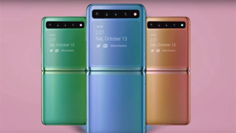 Thế này có sớm quá không? Galaxy Z Flip vừa lên kệ đã xuất hiện thiết kế Galaxy Z Flip 2 với màn hình lớn hơn, nhiều camera hơn Thế này có sớm quá không? Galaxy Z Flip vừa lên kệ đã xuất hiện thiết kế Galaxy Z Flip 2 với màn hình lớn hơn, nhiều camera hơn
