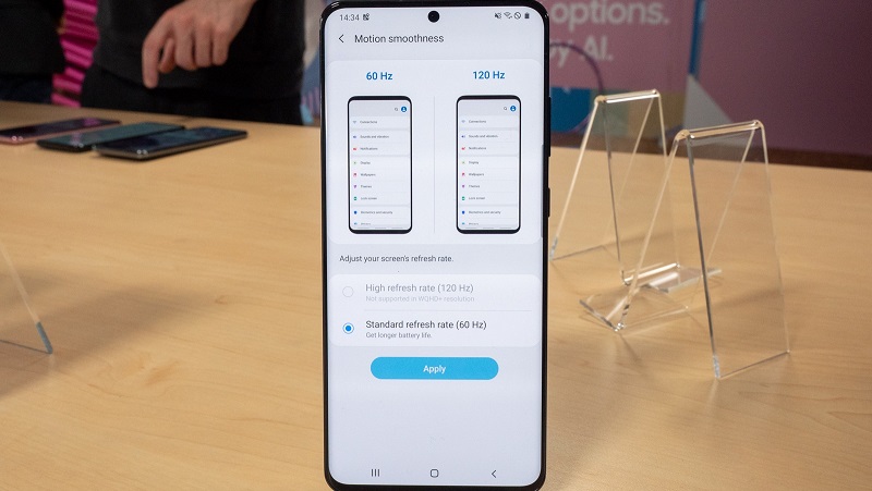 Không phải khi nào màn hình của dòng Galaxy S20 cũng sẽ có tốc độ làm tươi 120Hz, thì ra là vì nguyên nhân này