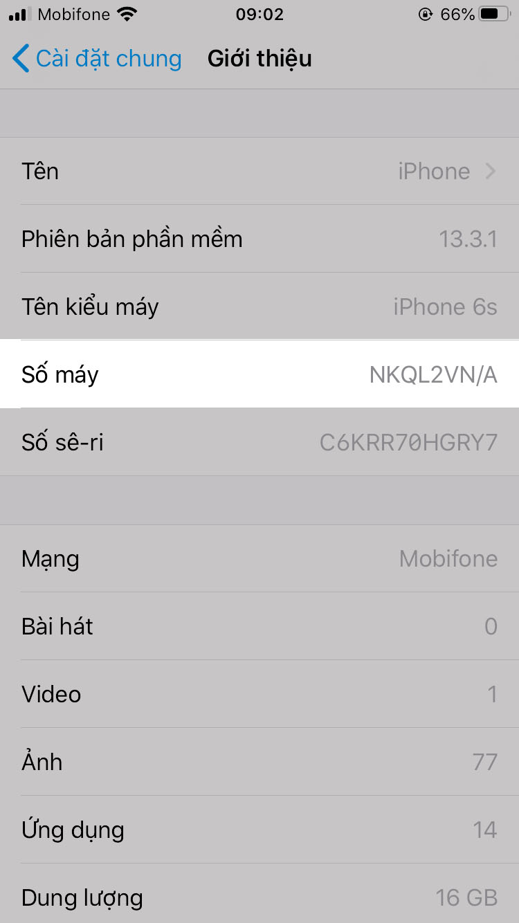 Kiểm tra iPhone cũ hay mới