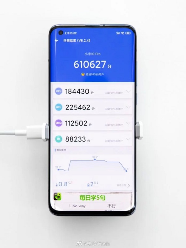 Xiaomi Mi 10 Pro đạt hơn 610K điểm trên AnTuTu Xiaomi Mi 10 Pro đạt hơn 610K điểm trên AnTuTu