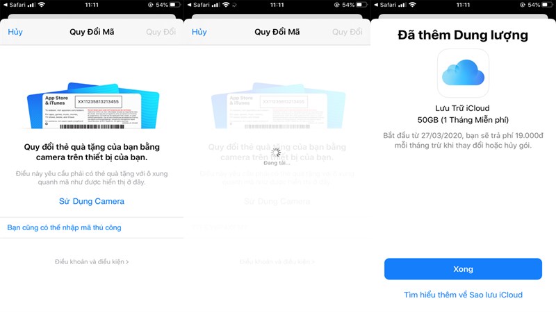 Nhận miễn phí dung lượng iCloud dùng thử