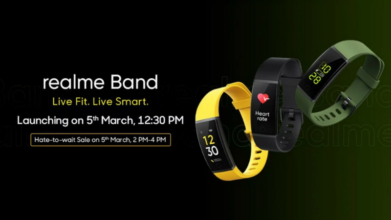 Vòng đeo thông minh Realme Band sẽ ra mắt cùng Realme 6 vào ngày 05/03