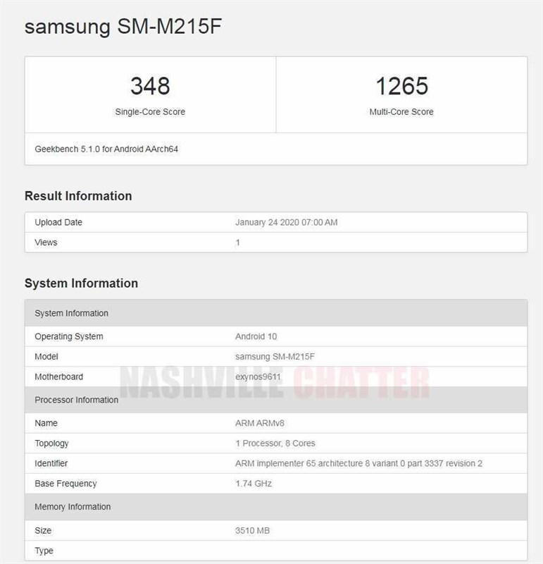 Samsung Galaxy M21 sẽ có 3 camera 48MP, pin 6.000 mAh như Galaxy M30s, Galaxy M01 và M01 cũng sắp sửa ra mắt