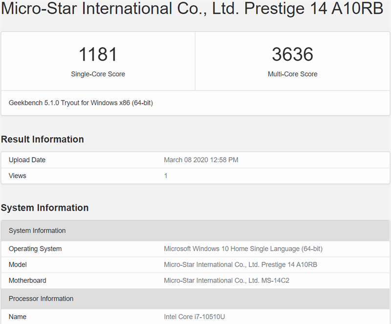 Trên tay laptop MSI Prestige 14 A10RB