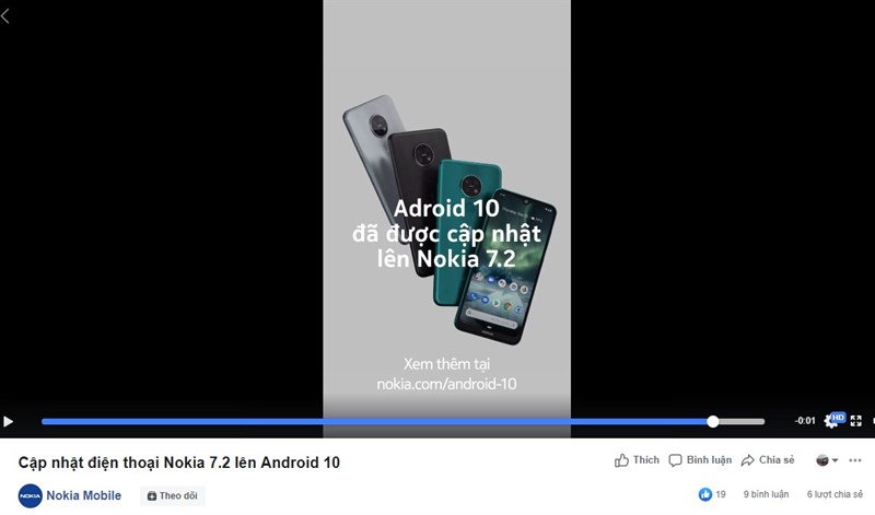 Nokia 7.2 tại Việt Nam được cập nhật Android 10