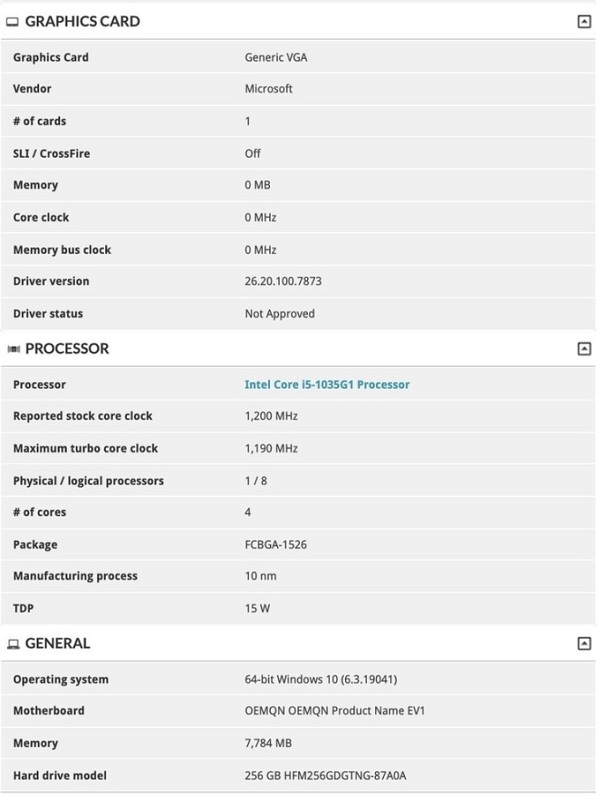 Surface Book 3 lộ diện trên trang chấm điểm 3D Mark