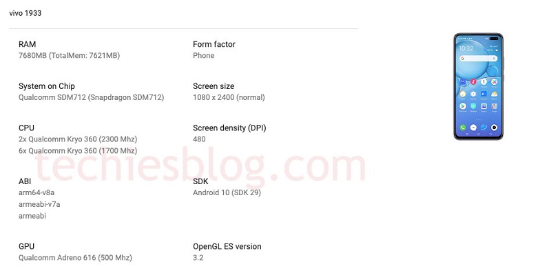 Vivo V19 xuất hiện trên dữ liệu của Google Play Console Vivo V19 xuất hiện trên dữ liệu của Google Play Console