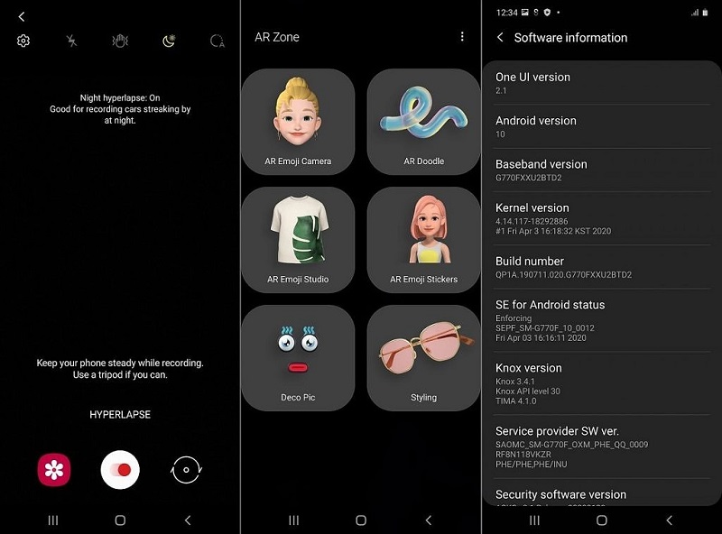 Galaxy S10 Lite chính thức lên đời giao diện One UI 2.1 Galaxy S10 Lite chính thức lên đời giao diện One UI 2.1