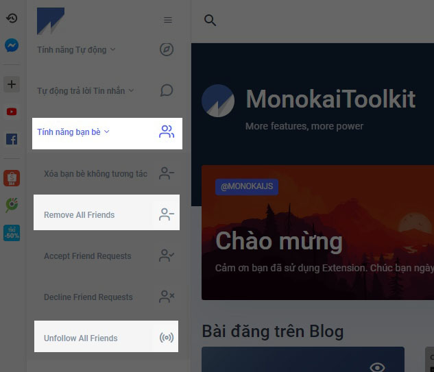 Mẹo lọc bạn bè Facebook nhanh chóng với công cụ MonokaiToolkit