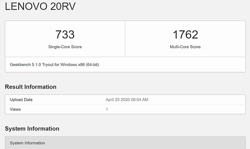 GeekBench 1