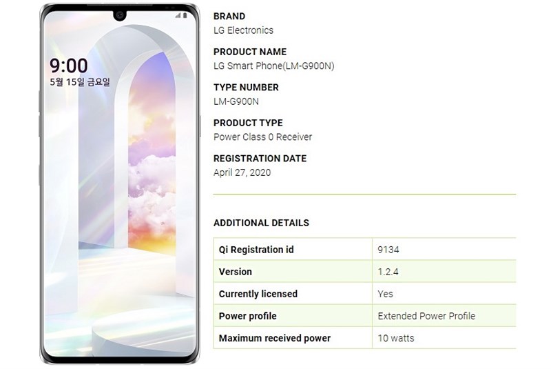 LG Velvet lộ ảnh mặt trước với thiết kế khá lạ mắt, được xác nhận hỗ trợ sạc không dây 10W LG Velvet lộ ảnh mặt trước với thiết kế khá lạ mắt, được xác nhận hỗ trợ sạc không dây 10W