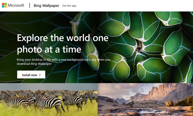 Cách cài hình nền Bing Wallpaper Cách cài hình nền Bing Wallpaper