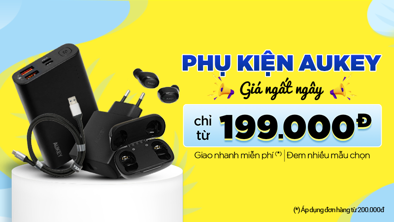 Phụ kiện Aukey khuyến mãi giảm sốc online