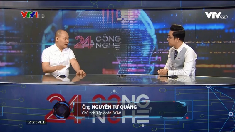 Nguyễn Tử Quảng - CEO Bkav chia sẻ về Bluezone trong chương trình Công nghệ 24h - VTV1 ngày 28/04