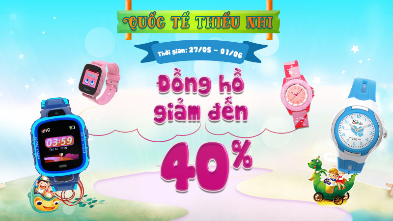 đồng hồ trẻ em giảm giá