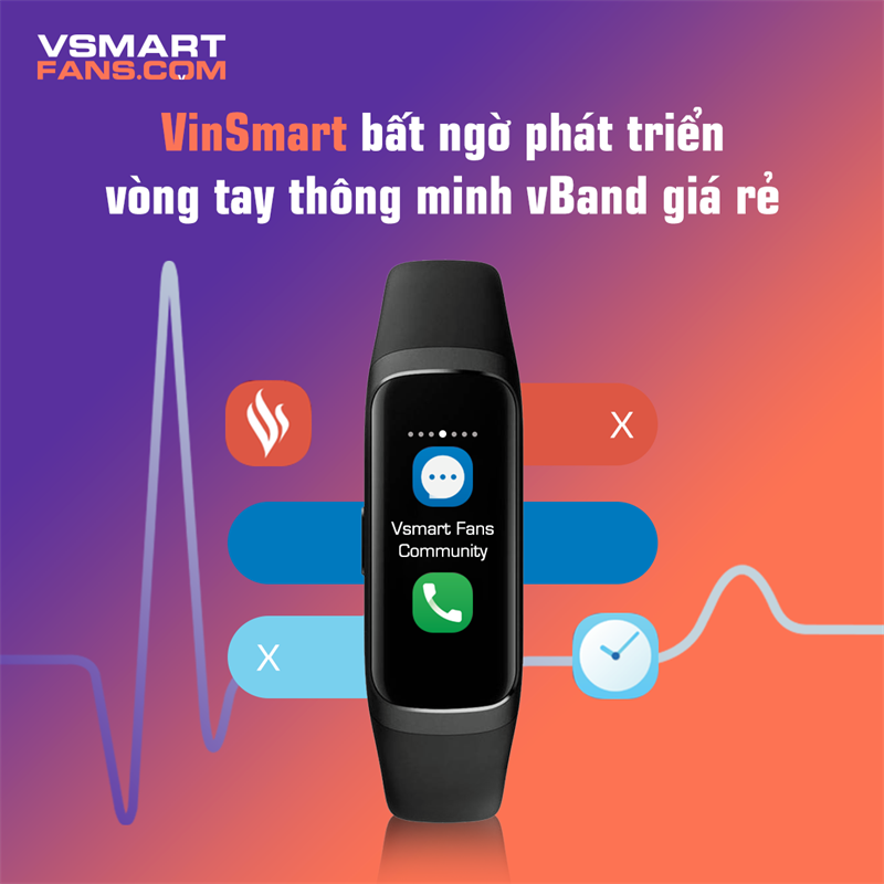 Ngạc nhiên chưa, VinSmart đang phát triển vòng tay thông minh vBand có giá rẻ hơn 1/10 so với các sản phẩm của đối thủ