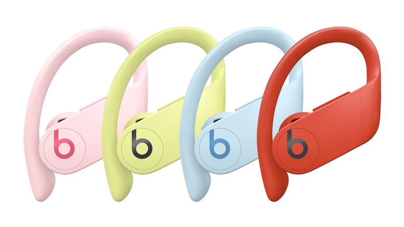 Powerbeats Pro được bổ sung thêm bốn màu mới: Vàng Spring, hồng Cloud, đỏ Lava và xanh dương Glacier