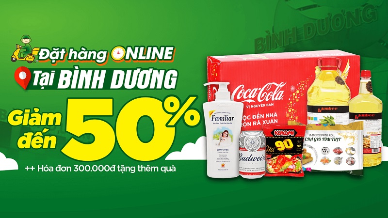 Tưng bừng khai trương siêu thị Bách hoá XANH online tại Bình Dương, mua hàng giảm giá lên đến 50%