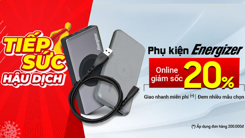 Khuyến mãi phụ kiện Energizer Khuyến mãi phụ kiện Energizer