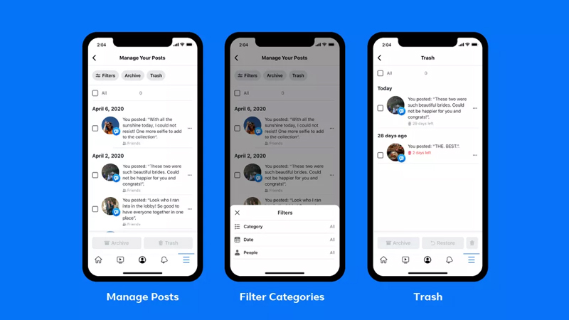 Cách mới xóa bài đăng cũ khỏi Facebook