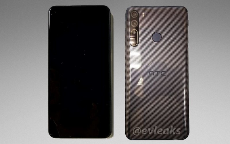 HTC Desire 20 Pro lộ ảnh thực tế với mặt sau bóng bẩy, 4 camera xếp dọc, dự là sắp ra mắt rồi