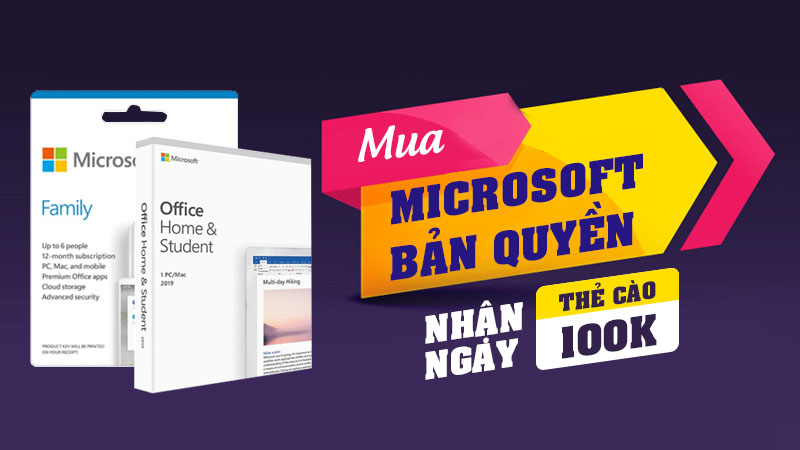 Ưu đãi mua Microsoft bản quyền