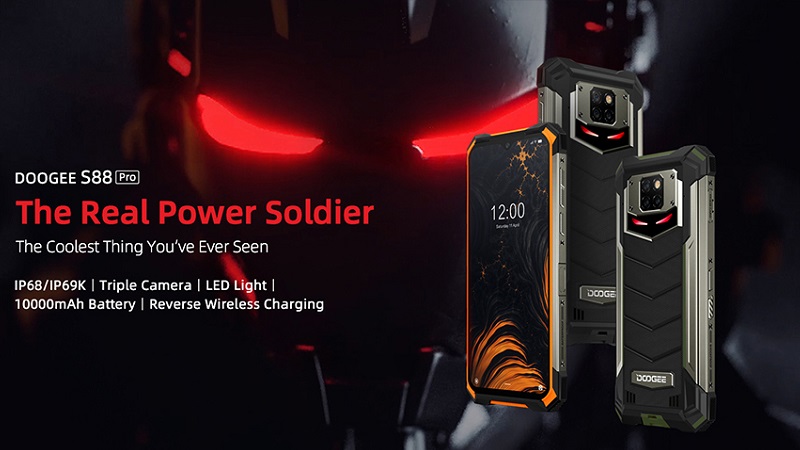 Doogee S88 Pro ra mắt: Pin khủng 10.000 mAh, thiết kế mang phong cách Iron Man và bền vô đối