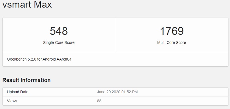 Thông tin chỉ vừa mới được đăng tải lên Geekbench từ ngày29/6 Thông tin chỉ vừa mới được đăng tải lên Geekbench từ ngày29/6