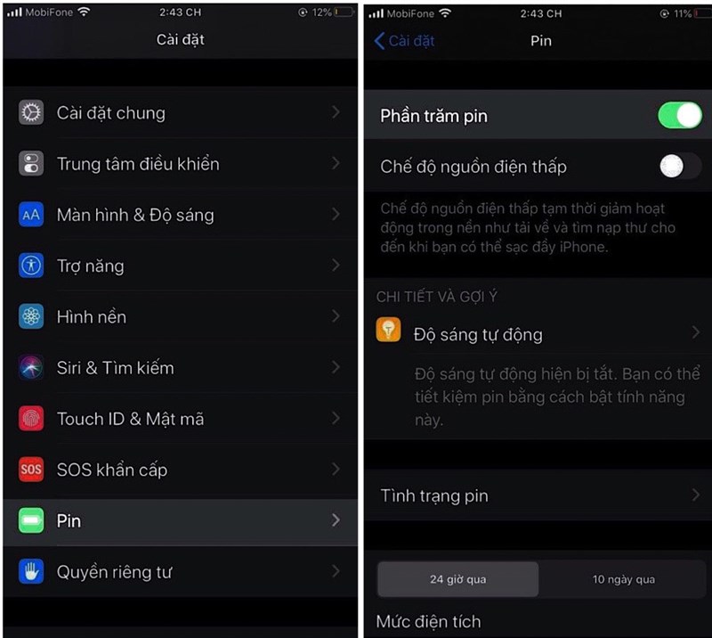 Hướng dẫn bật hiển thị phần trăm Pin iPhone ngay cả trên iOS 14 Hướng dẫn bật hiển thị phần trăm Pin iPhone ngay cả trên iOS 14