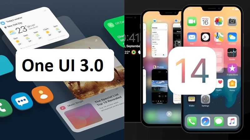 iOS 14 vs One UI 3.0