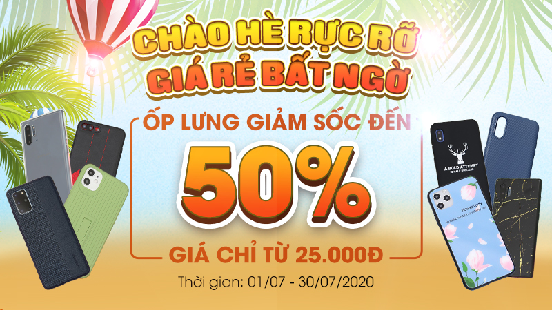 Ốp lưng điện thoại giảm sốc chào hè Ốp lưng điện thoại giảm sốc chào hè