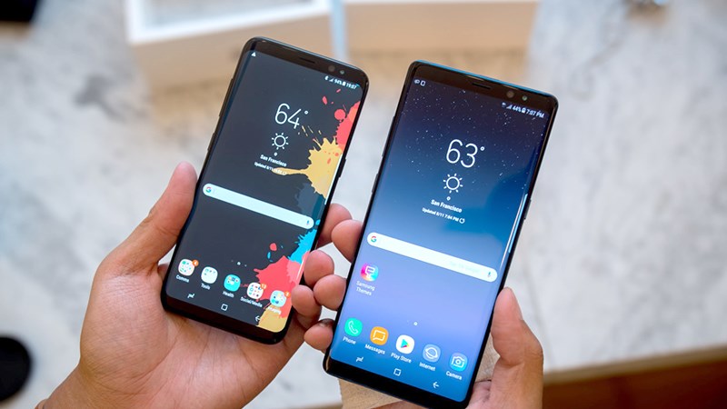 Samsung Galaxy Note 8 và S8